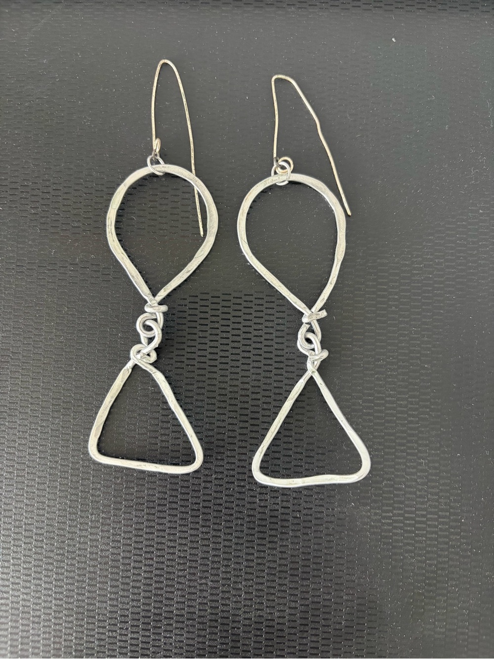 Handmade silver design earrings